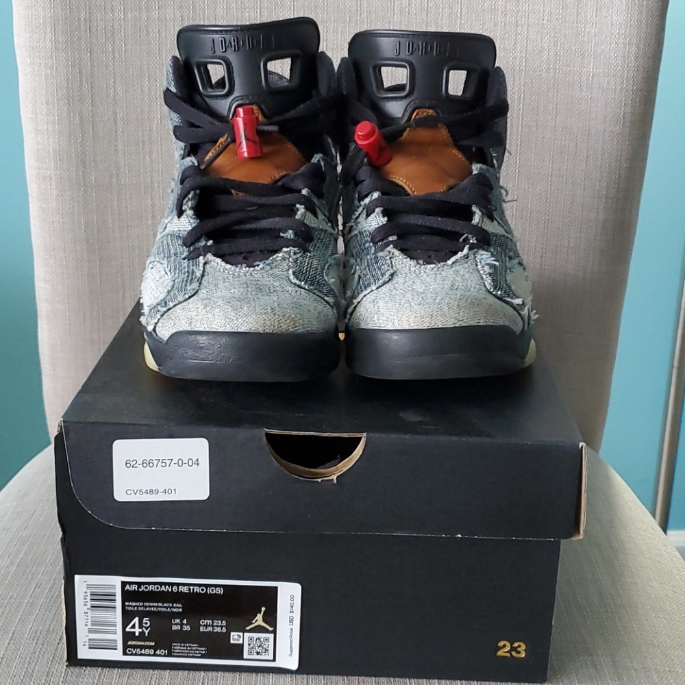Youth Washed Denim Air Jordan 6 Retro (GS)